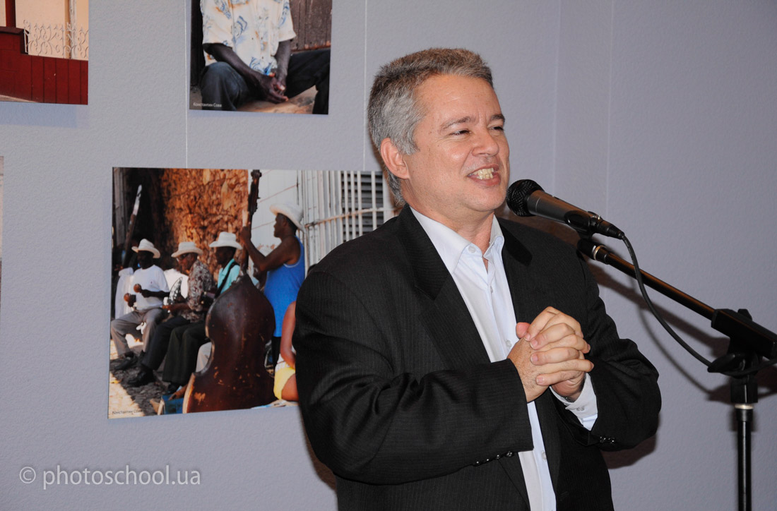 Открытие фотовыставки послом Кубы в Украине