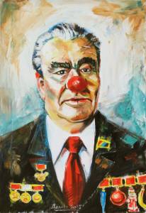 Портрет генсека Л.И.Брежнева. 85х45. Холст, масло. 2015.