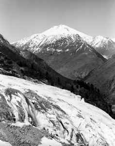 Эльбрус с ледника Кашкаташ.