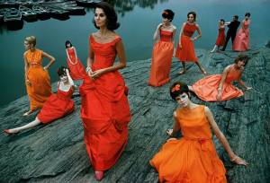 Frank Horvat, Glamour, Models in Dresses in Central Park, 1958