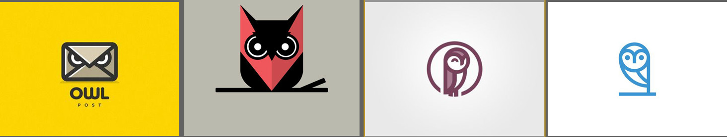 Эмоциональные логотипы с изображением совы